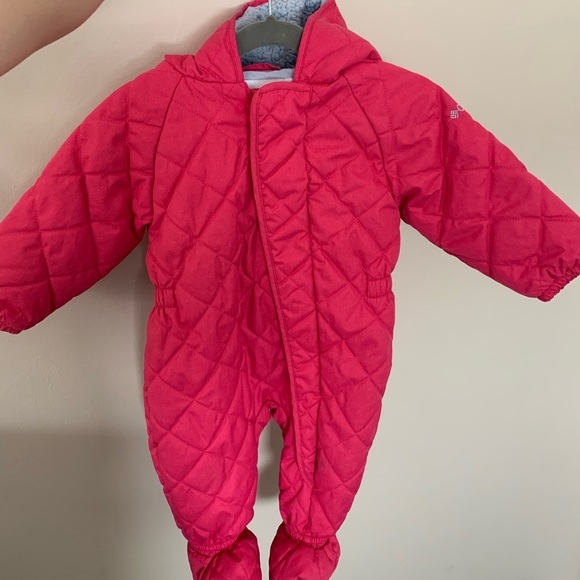 6-12 Months fleece lined Columbia Snowsuit - Picture 1 of 3